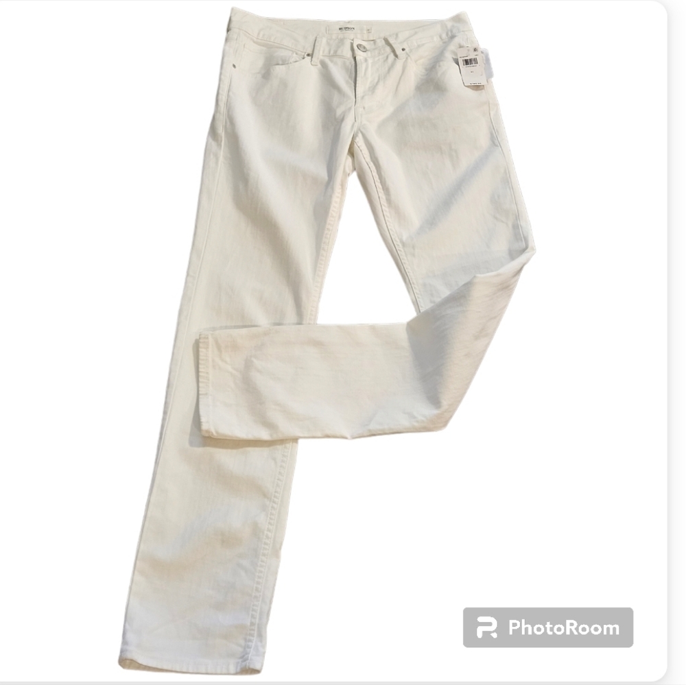 Nwt Hudson Mens Blake Slim Straight White Twill Jeans Size 31 — image 4 of 8